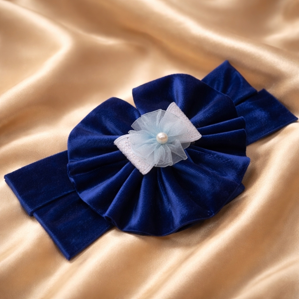Nwt new Handmade headwrap headband velvet baby toddler